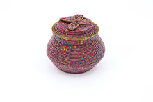 Load image into Gallery viewer, Pink Beaded Pot Jewelry Organizer