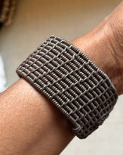 Load image into Gallery viewer, Brown Telephone Wire Cuff Bangles