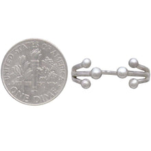 Load image into Gallery viewer, Sterling Silver Ring with Large Granulations- (Adjustable)