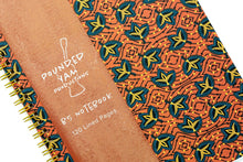 Load image into Gallery viewer, African Print Soft Cover Spiral Notebook - Fans