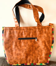 Load image into Gallery viewer, Kente Lady Leather Bag