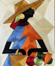 Load image into Gallery viewer, Market Day- Thread Art