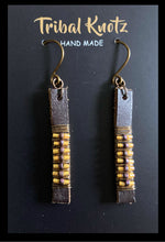 Load image into Gallery viewer, Leather Stick Earrings