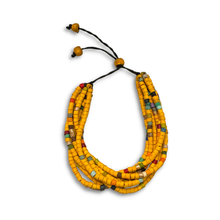 Load image into Gallery viewer, Yellow Adjustable Multi Strand Bracelet