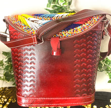 Load image into Gallery viewer, Maasai Leather Beaded Bag