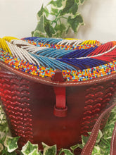 Load image into Gallery viewer, Maasai Leather Beaded Bag