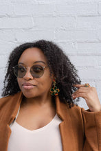 Load image into Gallery viewer, Afrocentric Stud Spiral Dangles