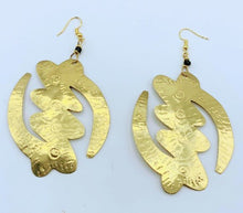 Load image into Gallery viewer, Brass: Gye Nyame Earrings: