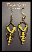 Load image into Gallery viewer, Wire Wrapped Leaf Earrings