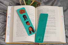 Load image into Gallery viewer, Black Girl Black Hair Bookmark - Blue