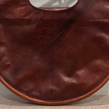 Load image into Gallery viewer, Leather Circle Purse (Cognac)