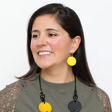 Load image into Gallery viewer, Yellow Tessie Statement Earrings