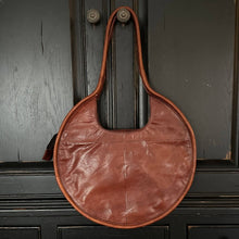 Load image into Gallery viewer, Leather Circle Purse (Cognac)