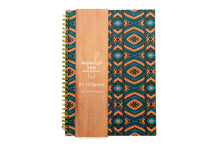 Load image into Gallery viewer, African Print Soft Cover Spiral Notebook - Diamonds