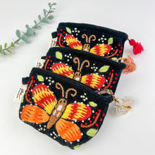 Load image into Gallery viewer, Butterfly Hand embroidered Coin Pouch