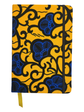 Load image into Gallery viewer, Yellow with Blue Flowers - Journal