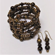 Load image into Gallery viewer, Tiger Eye Wrap Bracelet Set