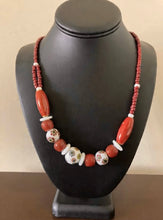 Load image into Gallery viewer, Fire &amp; Frost Beaded Necklace
