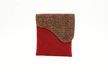 Load image into Gallery viewer, Red with Beige Spotted flap Crossbody Bag, Medium
