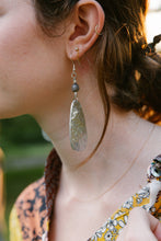 Load image into Gallery viewer, Ellipse Hammered Aluminum Earrings
