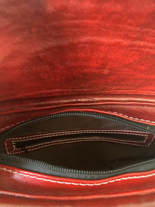Bronze Maasai Leather Beaded Bag
