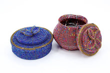 Load image into Gallery viewer, Pink Beaded Pot Jewelry Organizer
