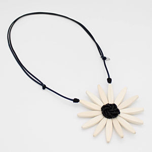 White Amaya Flower Statement Necklace