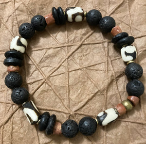 Men's Cow Bone Stretch Bracelet