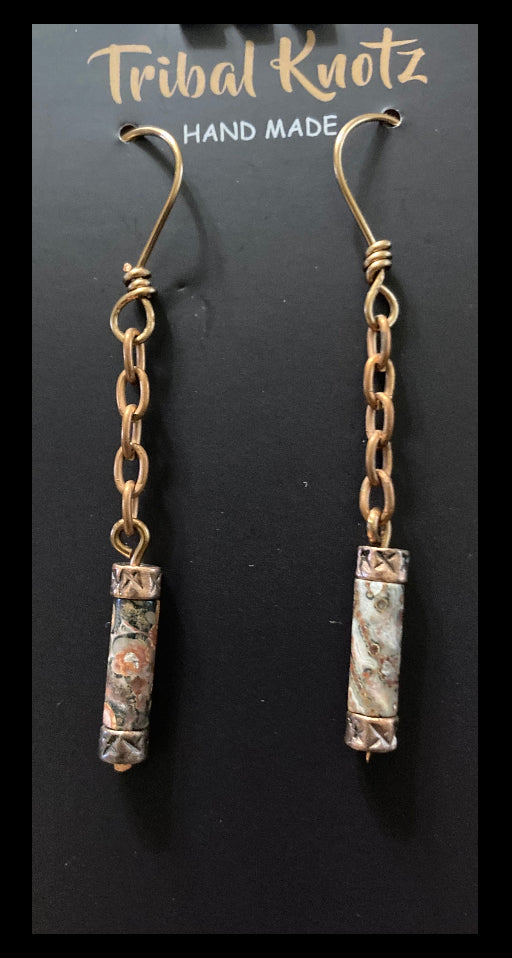 Leopard Jasper Earrings