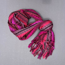 Load image into Gallery viewer, Pink Handwoven Scarf
