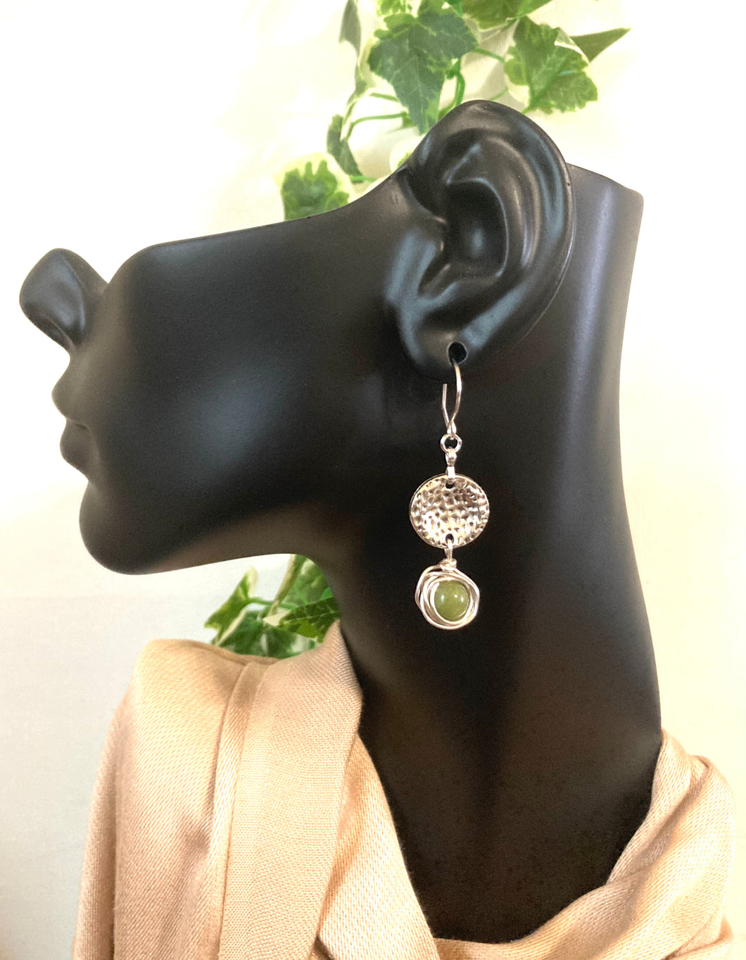 Green Jade Earrings