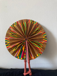 Folding Hand Fan - Kente #2