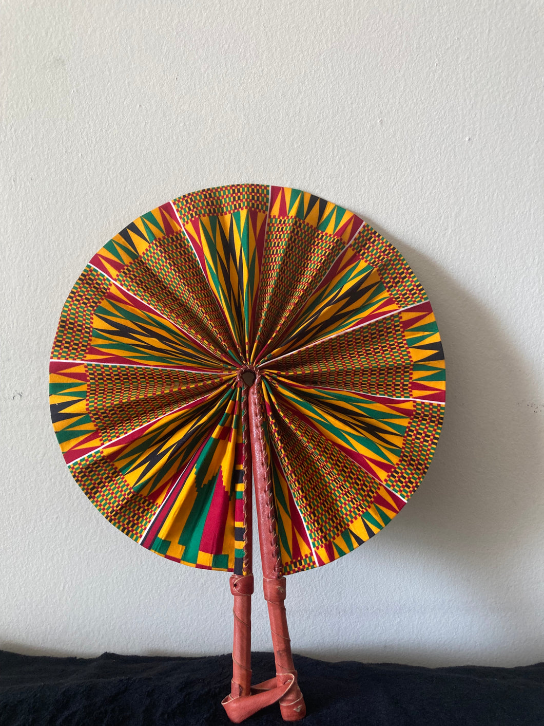 Folding Hand Fan - Kente #2