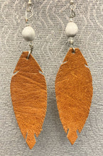 Load image into Gallery viewer, Leather Feather Earrings
