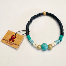 Load image into Gallery viewer, Turquoise Ceramic Beaded Bracelet
