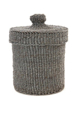 Load image into Gallery viewer, Gray Sisal Lidded Container Basket
