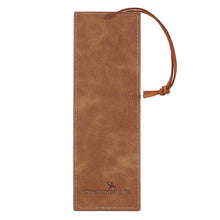 Load image into Gallery viewer, Bookmark Faux Leather Tan Trust In The Lord Prov. 3:5-6
