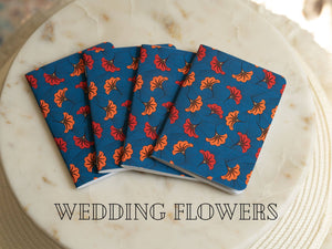 African Ankara Print Pocket Notebook: Wedding Flowers