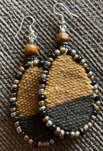 Load image into Gallery viewer, African Mudcloth Beaded Earrings
