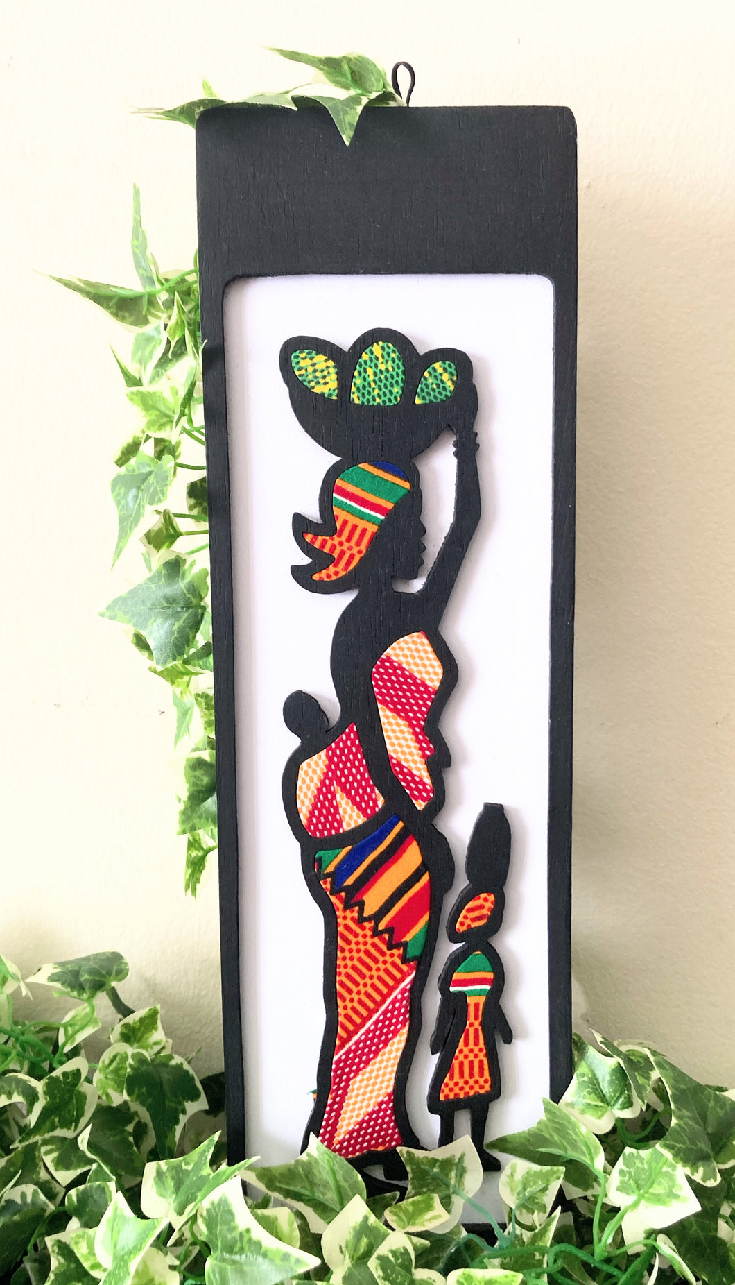 Mother & Child Wooden Wall Hanging