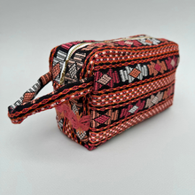 Load image into Gallery viewer, Handwoven &amp; Spill Proof Cosmetic Travel Bag- Diamonds
