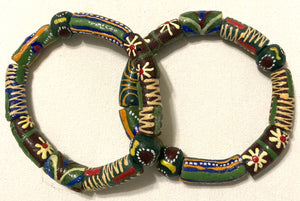 Krobo Stretch Bracelet- Green