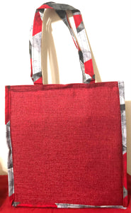 Mama Africa Shoulder/ Laptop Bag (Red, Gray, White Headwrap)