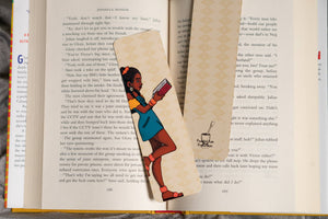 Black Girl Reading Bookmark