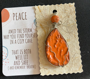 Peace Ornament (Orange)