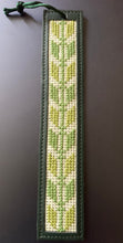 Load image into Gallery viewer, Green Hand-Embroidered Tatreez Bookmark
