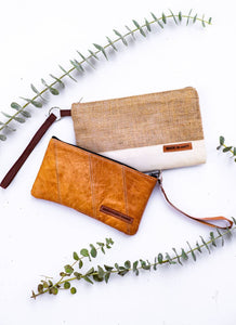 Two Shades of Leather Pouch