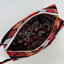 Load image into Gallery viewer, Blue Handwoven &amp; Spill Proof Cosmetic Travel Bag
