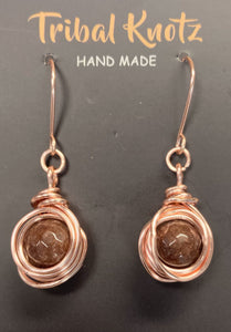 Brown Agate Earrings