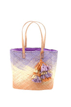 Load image into Gallery viewer, Wisteria Holden Ombre Straw Handbag with Tassel Charm Embellishment
